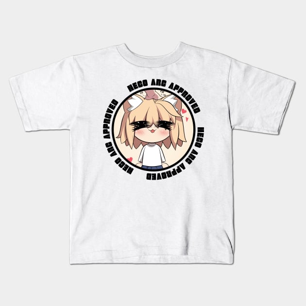 Neco Arc Approves Kids T-Shirt by the-Bebop